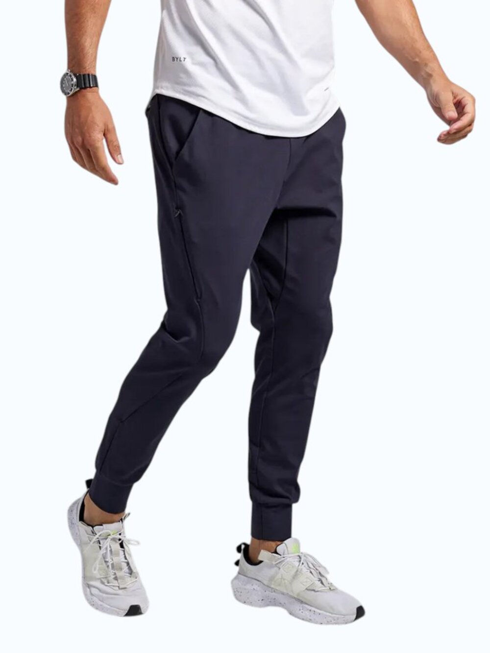 BYLT Basics Active Jogger Pants Men's L Navy Blue Athletic Performance Lounge